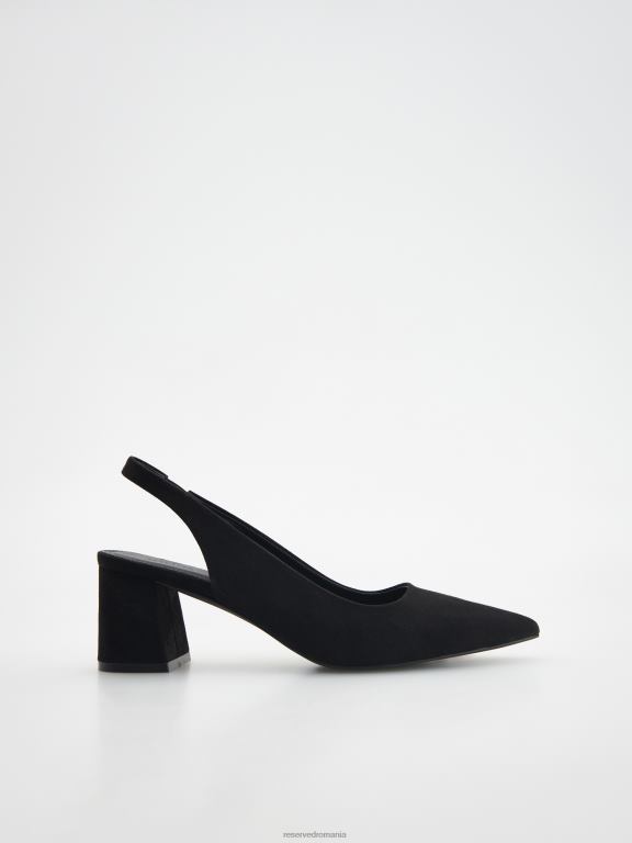 negru Reserved femei pantofi pantofi cu toc gros 648HZ949