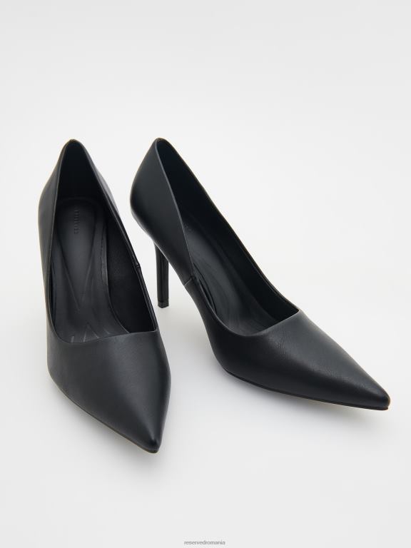 negru Reserved femei pantofi pompe cu toc înalt 648HZ142