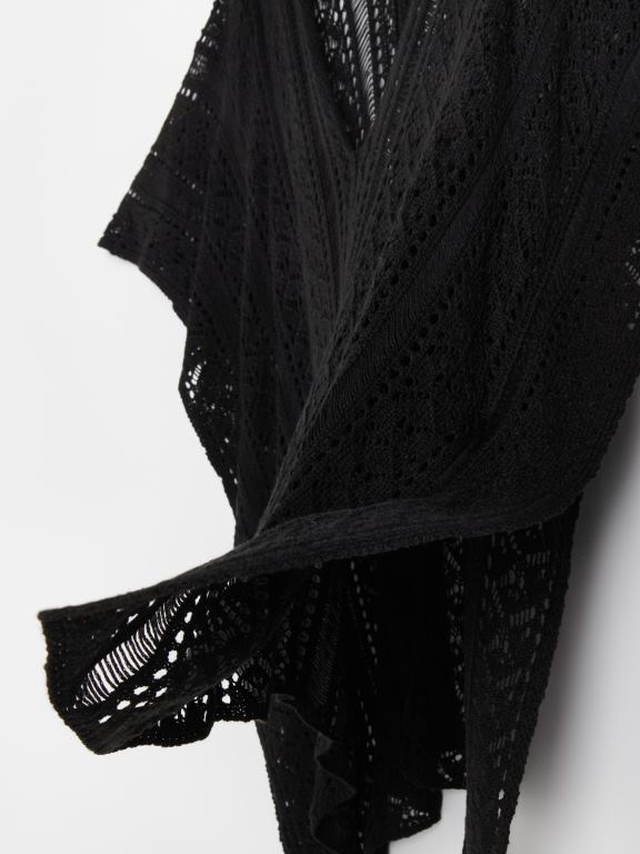 negru Reserved femei îmbrăcăminte acoperire ajurata 648HZ1019