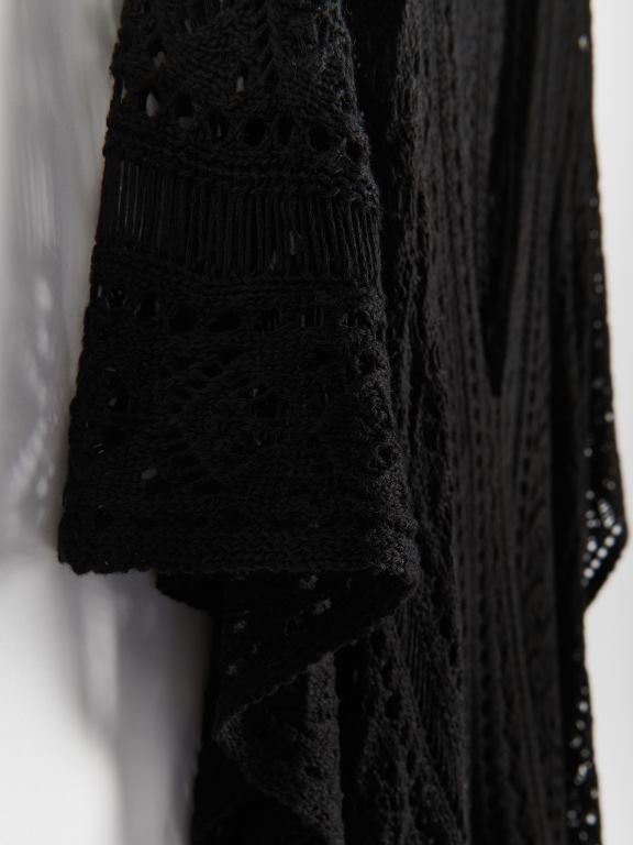 negru Reserved femei îmbrăcăminte acoperire ajurata 648HZ1019