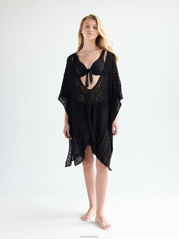 negru Reserved femei îmbrăcăminte acoperire ajurata 648HZ1019