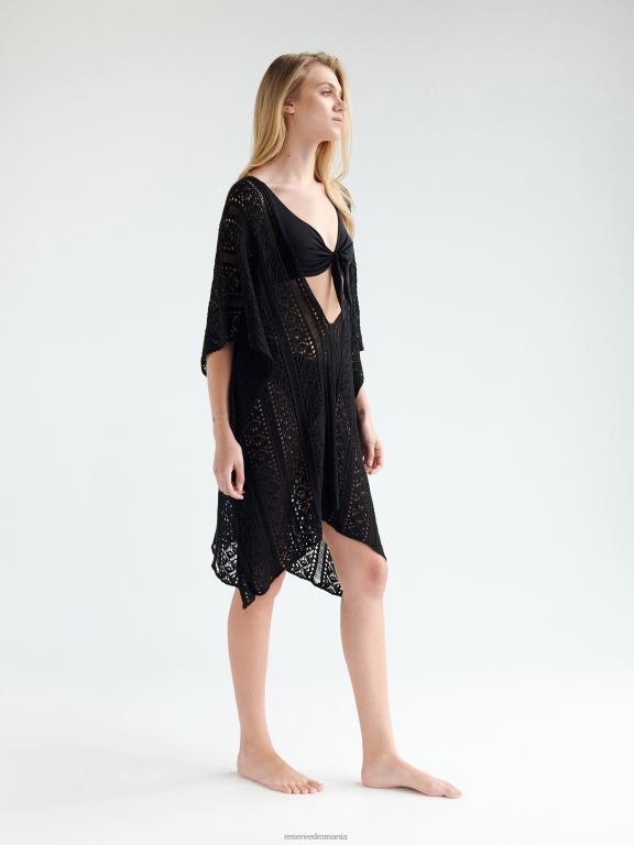 negru Reserved femei îmbrăcăminte acoperire ajurata 648HZ1019