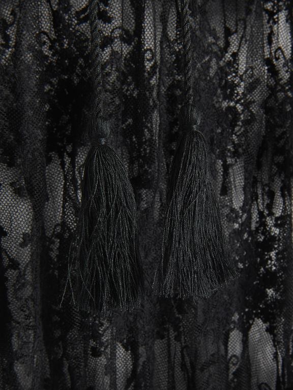 negru Reserved femei îmbrăcăminte acoperire de plajă 648HZ1020