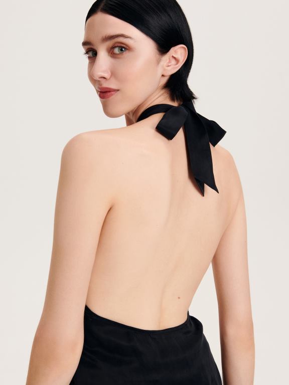 negru Reserved femei îmbrăcăminte blat bogat în cupro 648HZ316