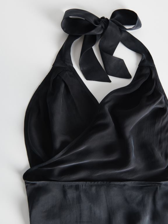 negru Reserved femei îmbrăcăminte blat bogat în cupro 648HZ316