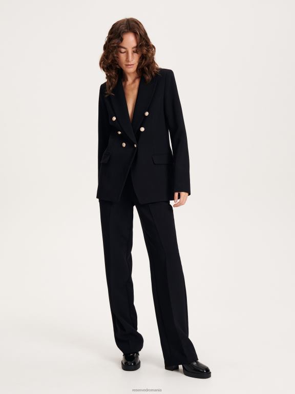 negru Reserved femei îmbrăcăminte blazer 648HZ80