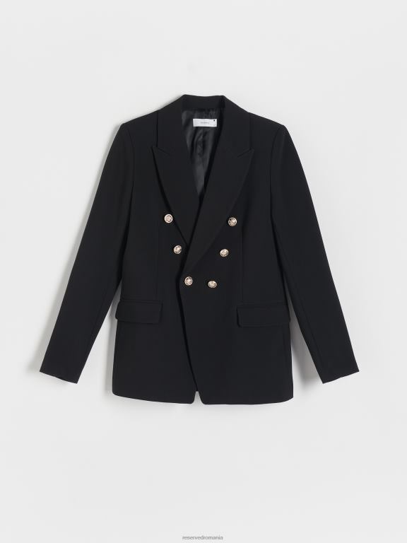 negru Reserved femei îmbrăcăminte blazer 648HZ80