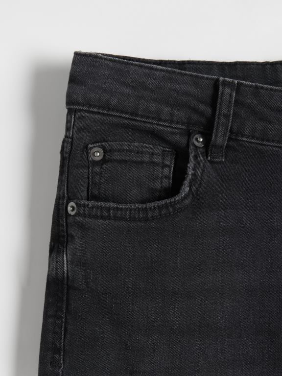 negru Reserved femei îmbrăcăminte blugi boyfriend slim 648HZ759