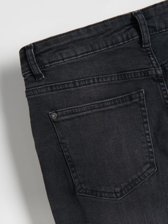 negru Reserved femei îmbrăcăminte blugi boyfriend slim 648HZ759