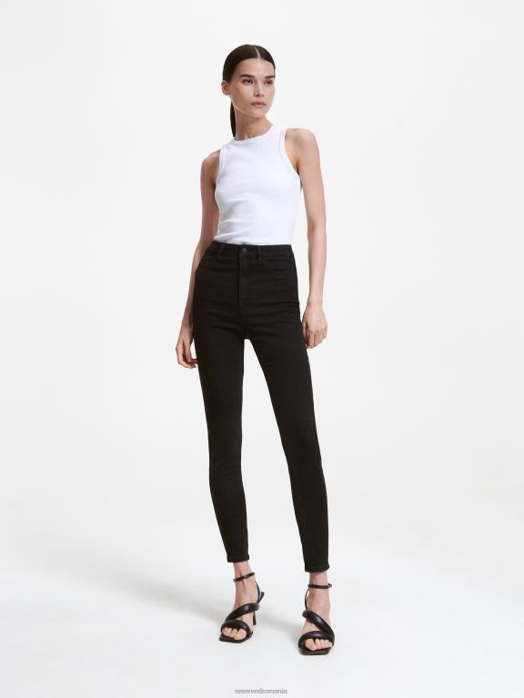 negru Reserved femei îmbrăcăminte blugi slim fit 648HZ796