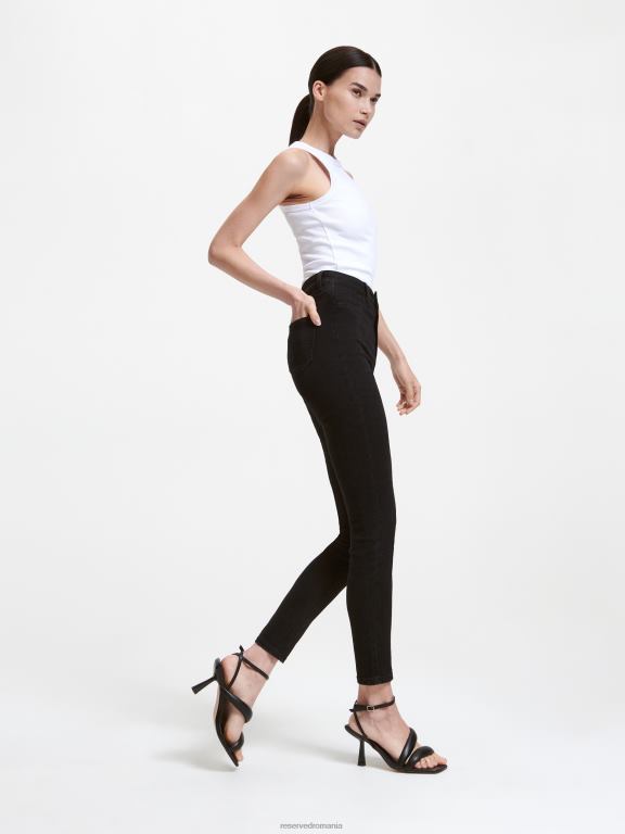 negru Reserved femei îmbrăcăminte blugi slim fit 648HZ796