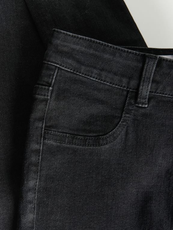 negru Reserved femei îmbrăcăminte blugi slim fit 648HZ796