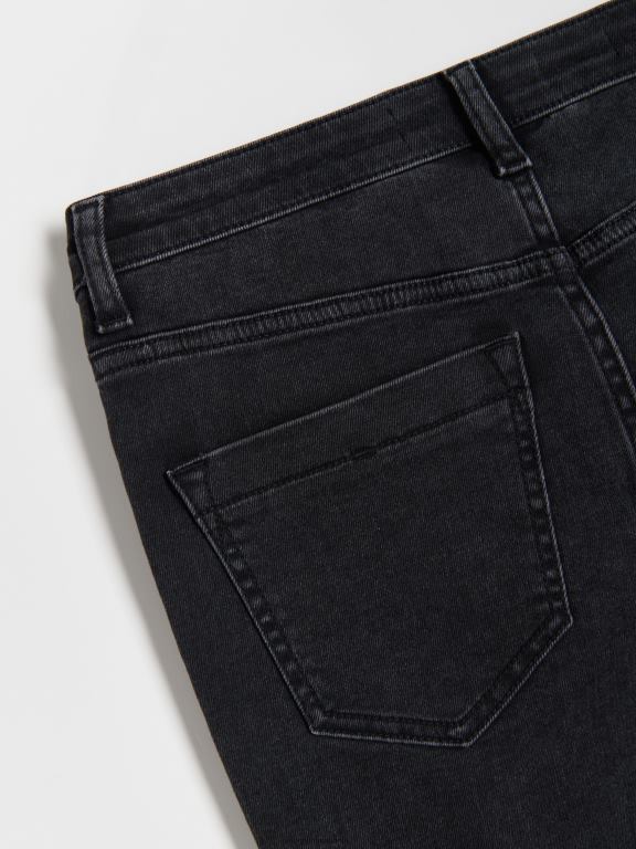 negru Reserved femei îmbrăcăminte blugi subțiri 648HZ103