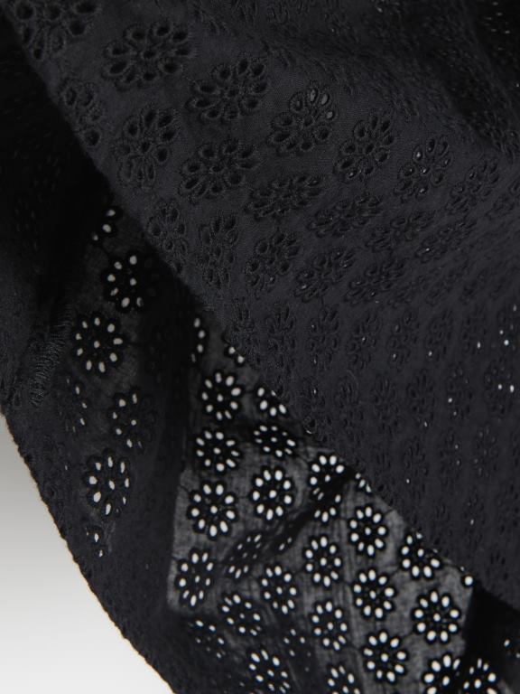 negru Reserved femei îmbrăcăminte bluza cu spate decorativ 648HZ323