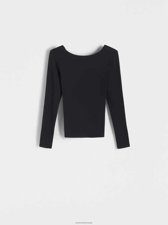 negru Reserved femei îmbrăcăminte bluză 648HZ385