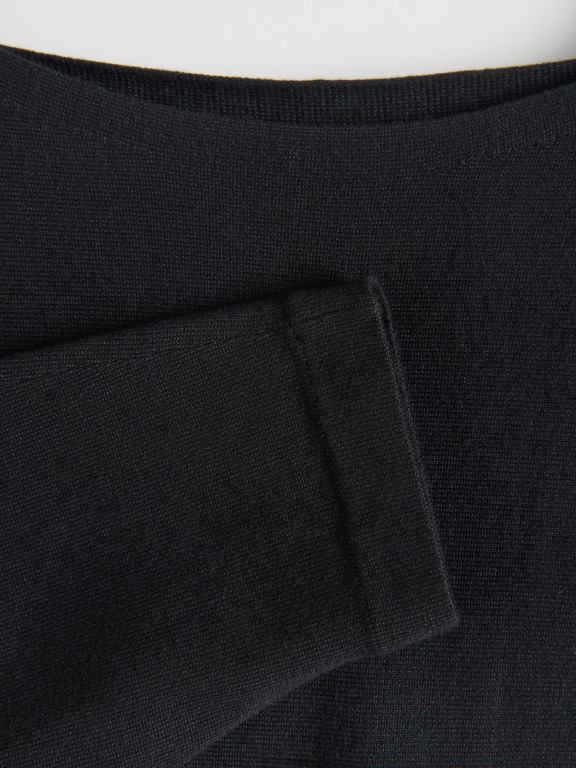 negru Reserved femei îmbrăcăminte bluză bogată în viscoză 648HZ293