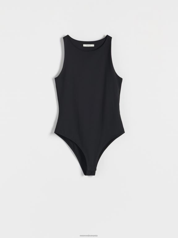 negru Reserved femei îmbrăcăminte body fără mâneci 648HZ124
