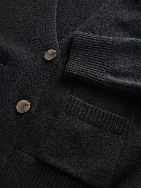 negru Reserved femei îmbrăcăminte cardigan cu buzunare 648HZ926