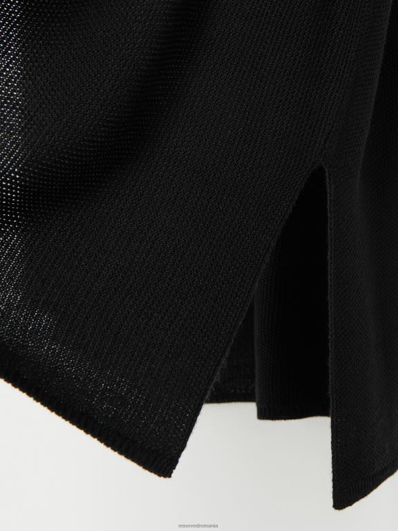 negru Reserved femei îmbrăcăminte cardigan în amestec de viscoză 648HZ920