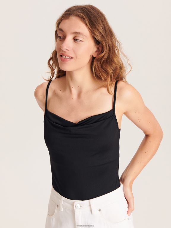 negru Reserved femei îmbrăcăminte corp montat 648HZ511