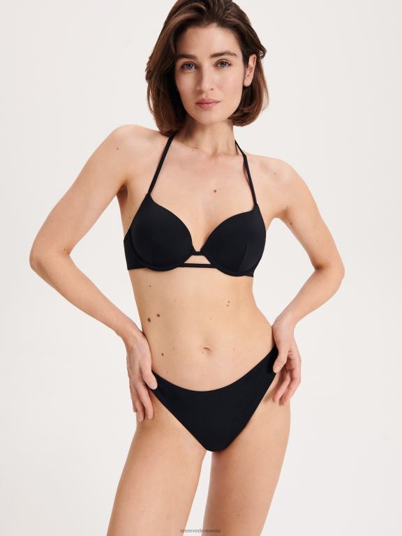 negru Reserved femei îmbrăcăminte fund de bikini 648HZ1049