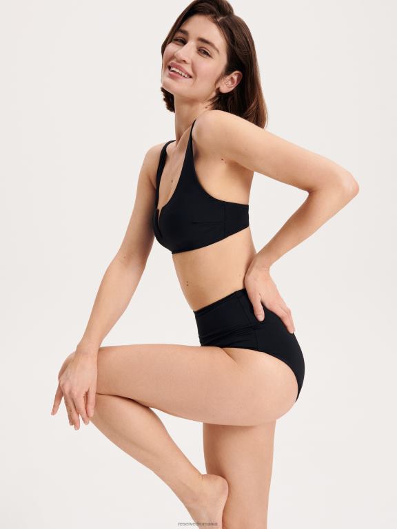 negru Reserved femei îmbrăcăminte fund de bikini 648HZ1050