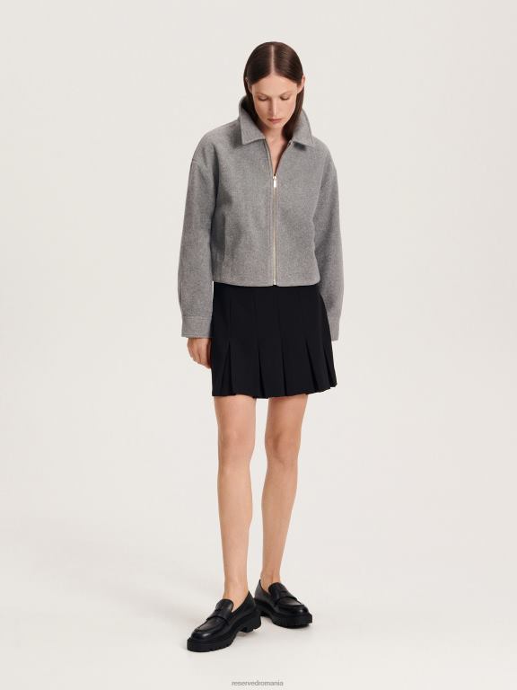 negru Reserved femei îmbrăcăminte fusta cu pliuri 648HZ192