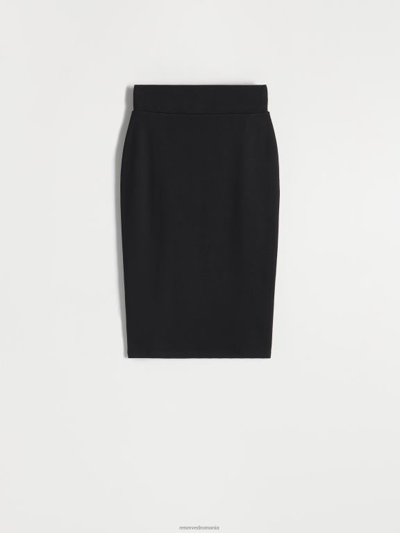 negru Reserved femei îmbrăcăminte fusta midi montata 648HZ833
