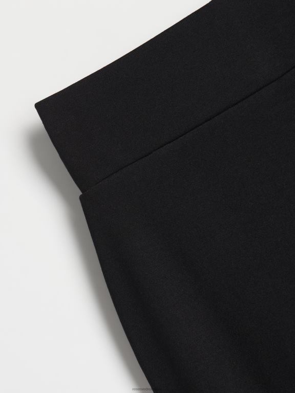 negru Reserved femei îmbrăcăminte fusta midi montata 648HZ833