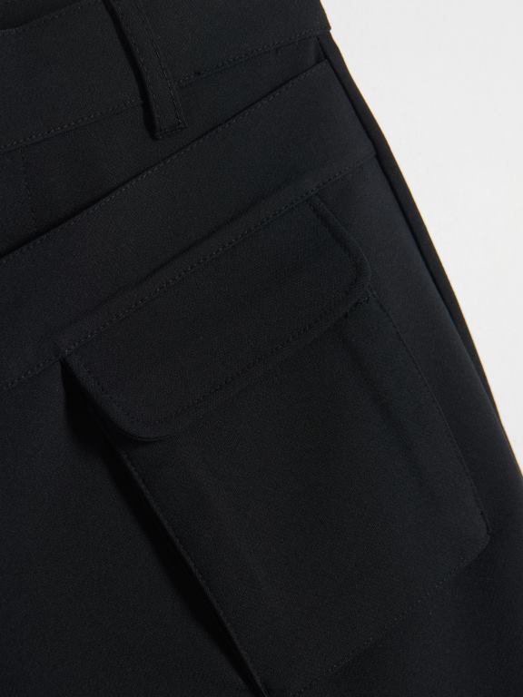 negru Reserved femei îmbrăcăminte fusta mini asimetrica 648HZ62