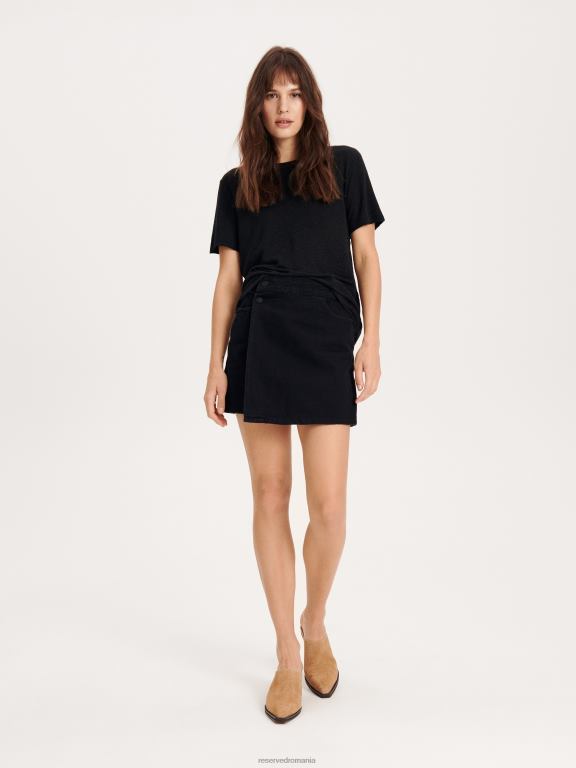 negru Reserved femei îmbrăcăminte fustă 648HZ566