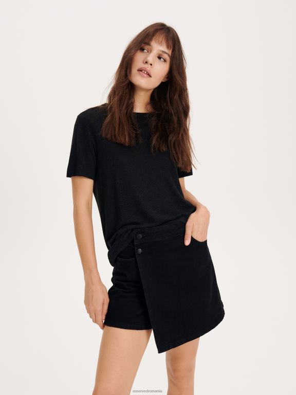 negru Reserved femei îmbrăcăminte fustă 648HZ566