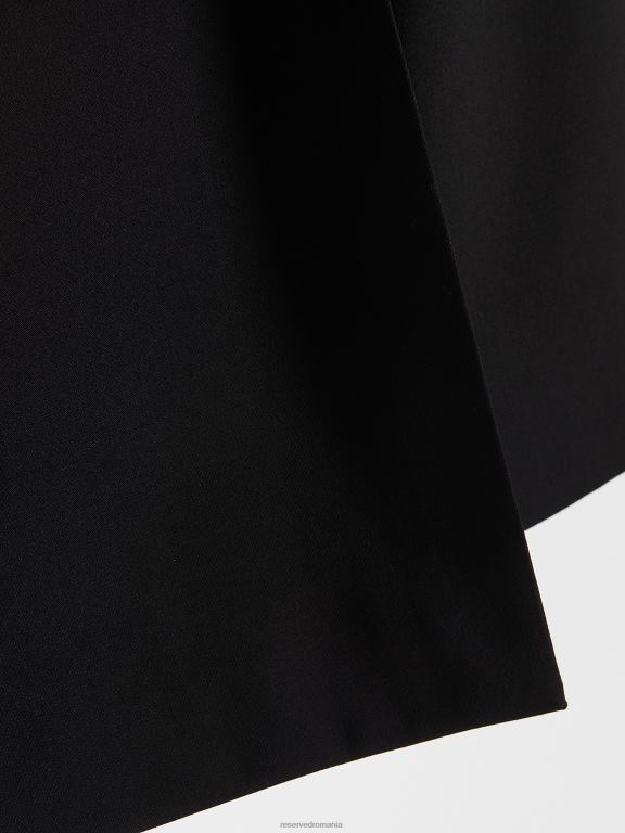 negru Reserved femei îmbrăcăminte fustă mini 648HZ72