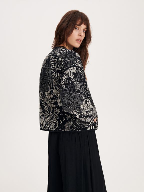 negru Reserved femei îmbrăcăminte jachetă matlasată 648HZ2