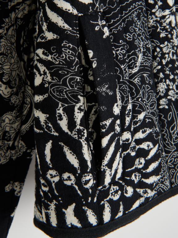 negru Reserved femei îmbrăcăminte jachetă matlasată 648HZ2