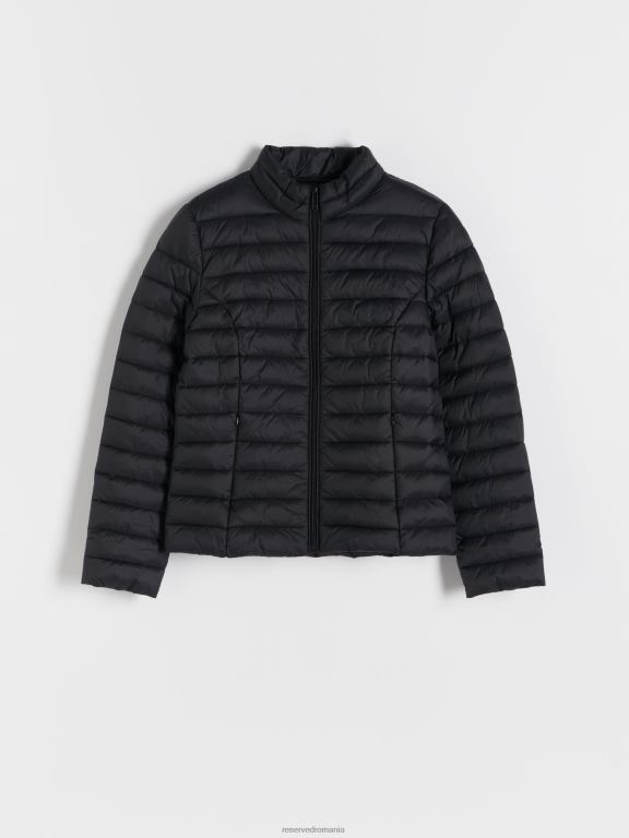 negru Reserved femei îmbrăcăminte jachetă matlasată 648HZ875