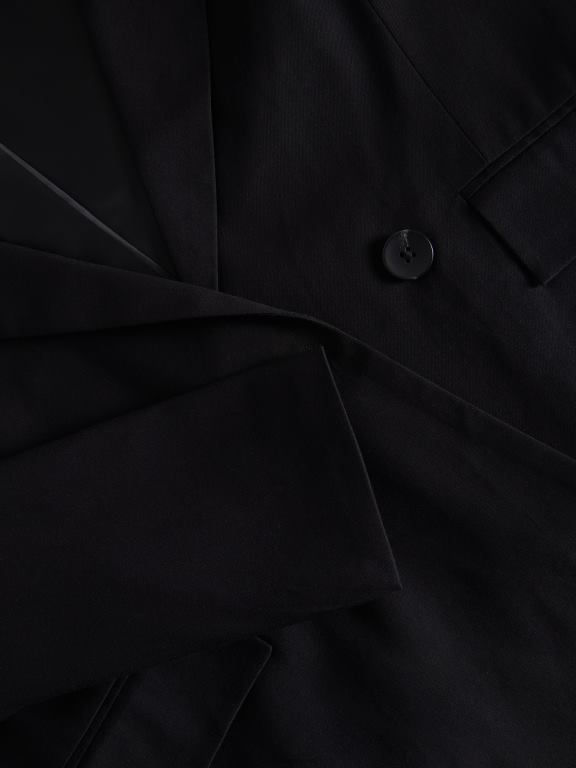 negru Reserved femei îmbrăcăminte jachetă în două piept 648HZ250