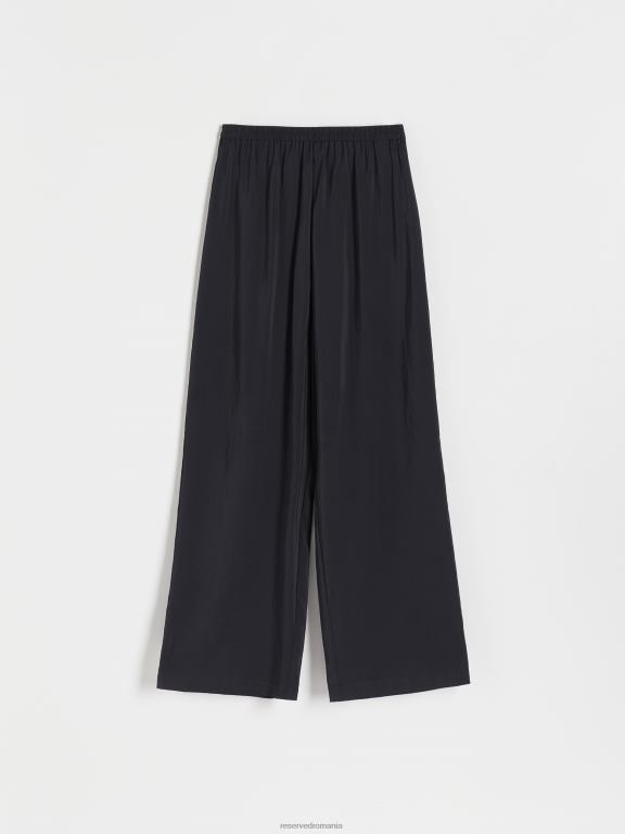 negru Reserved femei îmbrăcăminte pantaloni bogati in modal 648HZ109