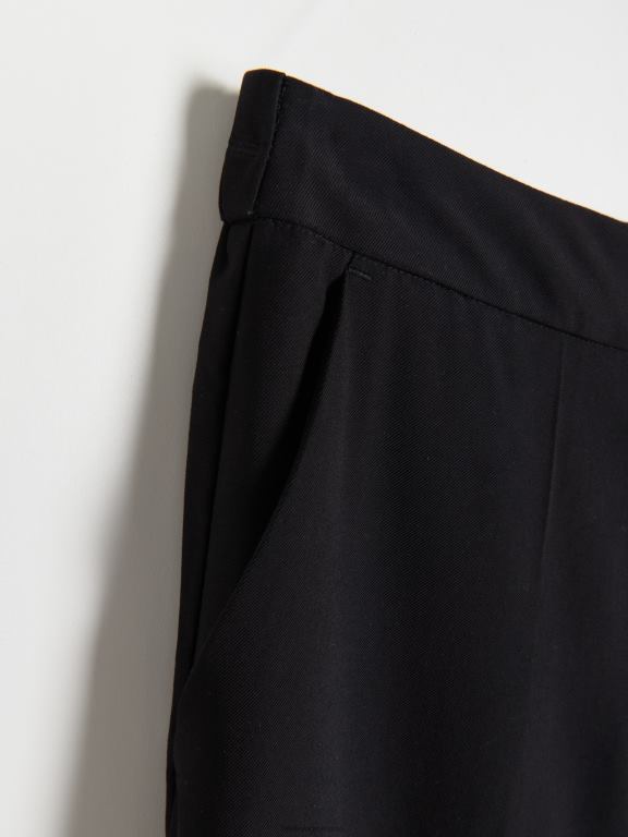 negru Reserved femei îmbrăcăminte pantaloni cu pliu presat 648HZ627