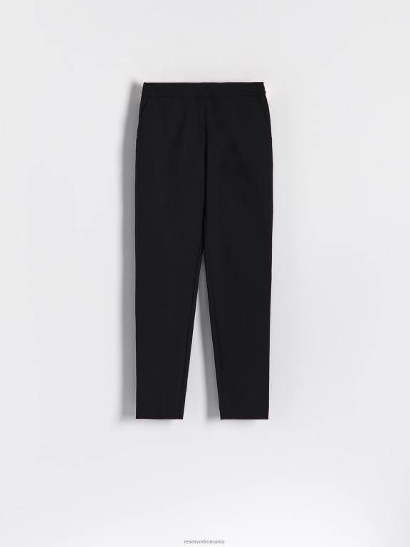 negru Reserved femei îmbrăcăminte pantaloni cu talie elastica 648HZ731