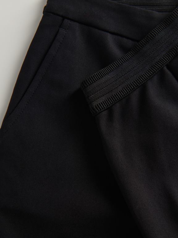 negru Reserved femei îmbrăcăminte pantaloni cu talie elastica 648HZ731