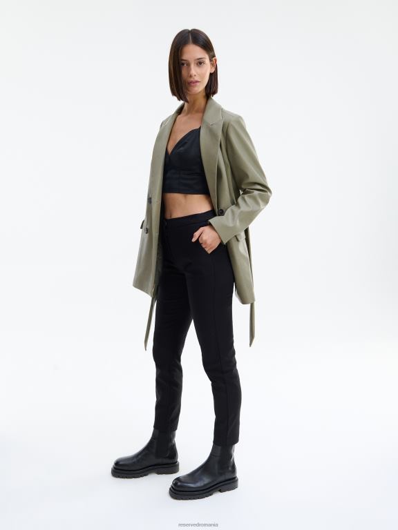 negru Reserved femei îmbrăcăminte pantaloni cu talie elastica 648HZ731