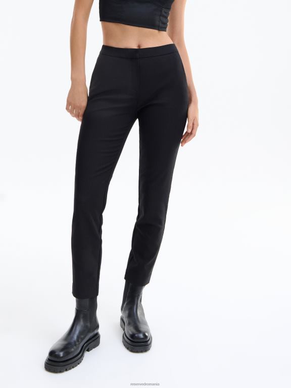negru Reserved femei îmbrăcăminte pantaloni cu talie elastica 648HZ731