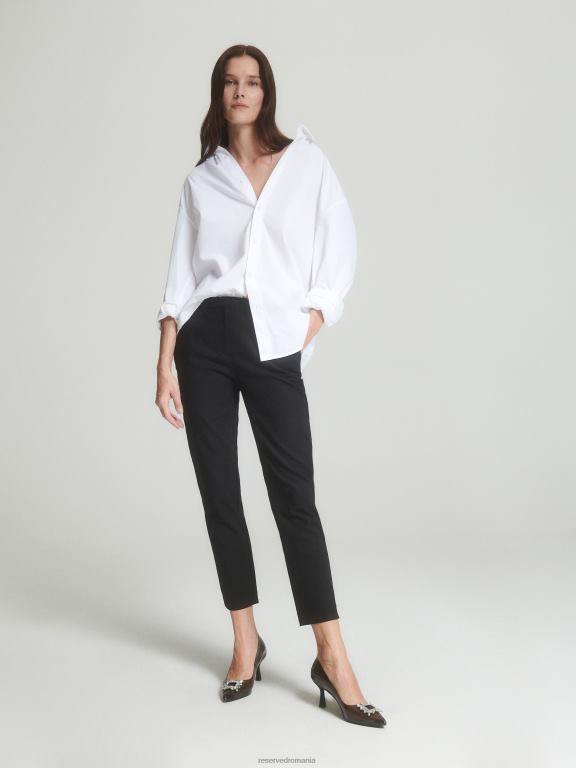 negru Reserved femei îmbrăcăminte pantaloni cu talie elastica 648HZ735