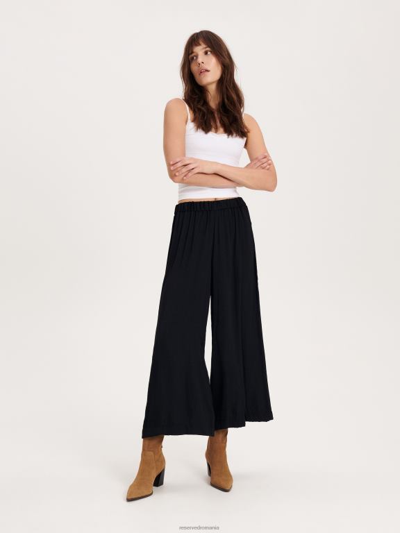negru Reserved femei îmbrăcăminte pantaloni culotte 648HZ632