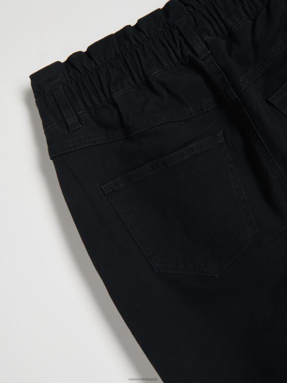 negru Reserved femei îmbrăcăminte pantaloni de hârtie 648HZ645