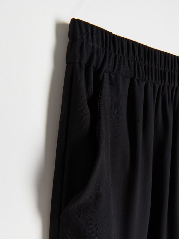 negru Reserved femei îmbrăcăminte pantaloni din vascoza 648HZ111