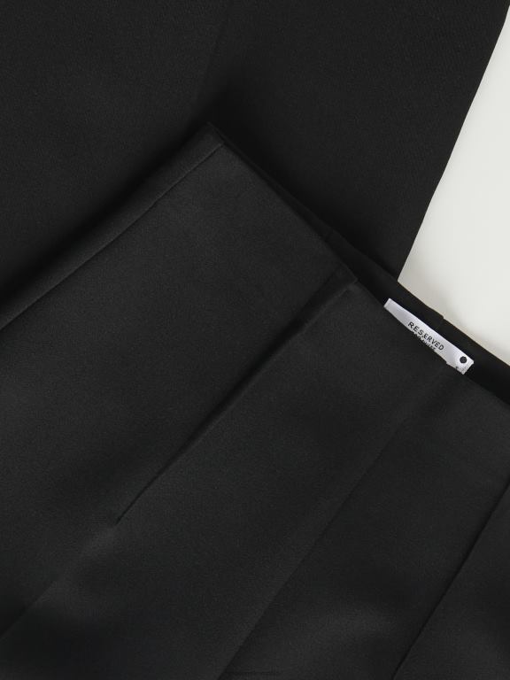 negru Reserved femei îmbrăcăminte pantaloni eleganti cu pliu presat 648HZ682