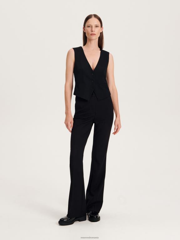 negru Reserved femei îmbrăcăminte pantaloni evazați 648HZ617