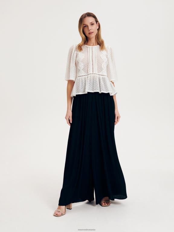 negru Reserved femei îmbrăcăminte pantaloni largi 648HZ708